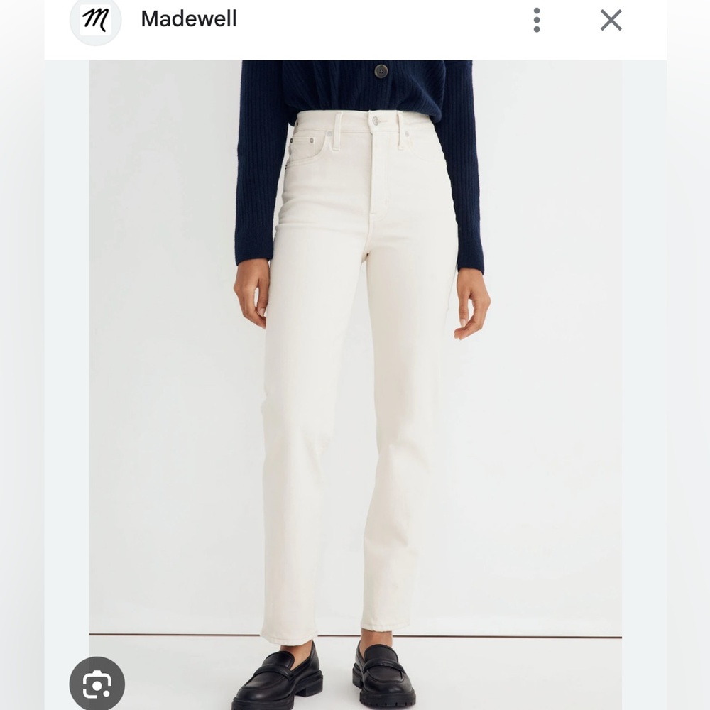 Madewell The Perfect Vintage Straight Jean in vintage canvas